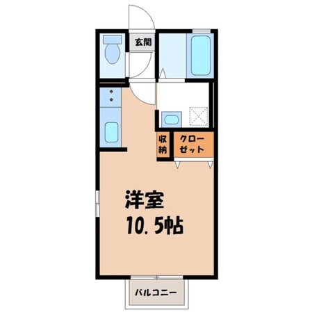 雀宮駅 徒歩11分 1階の物件間取画像